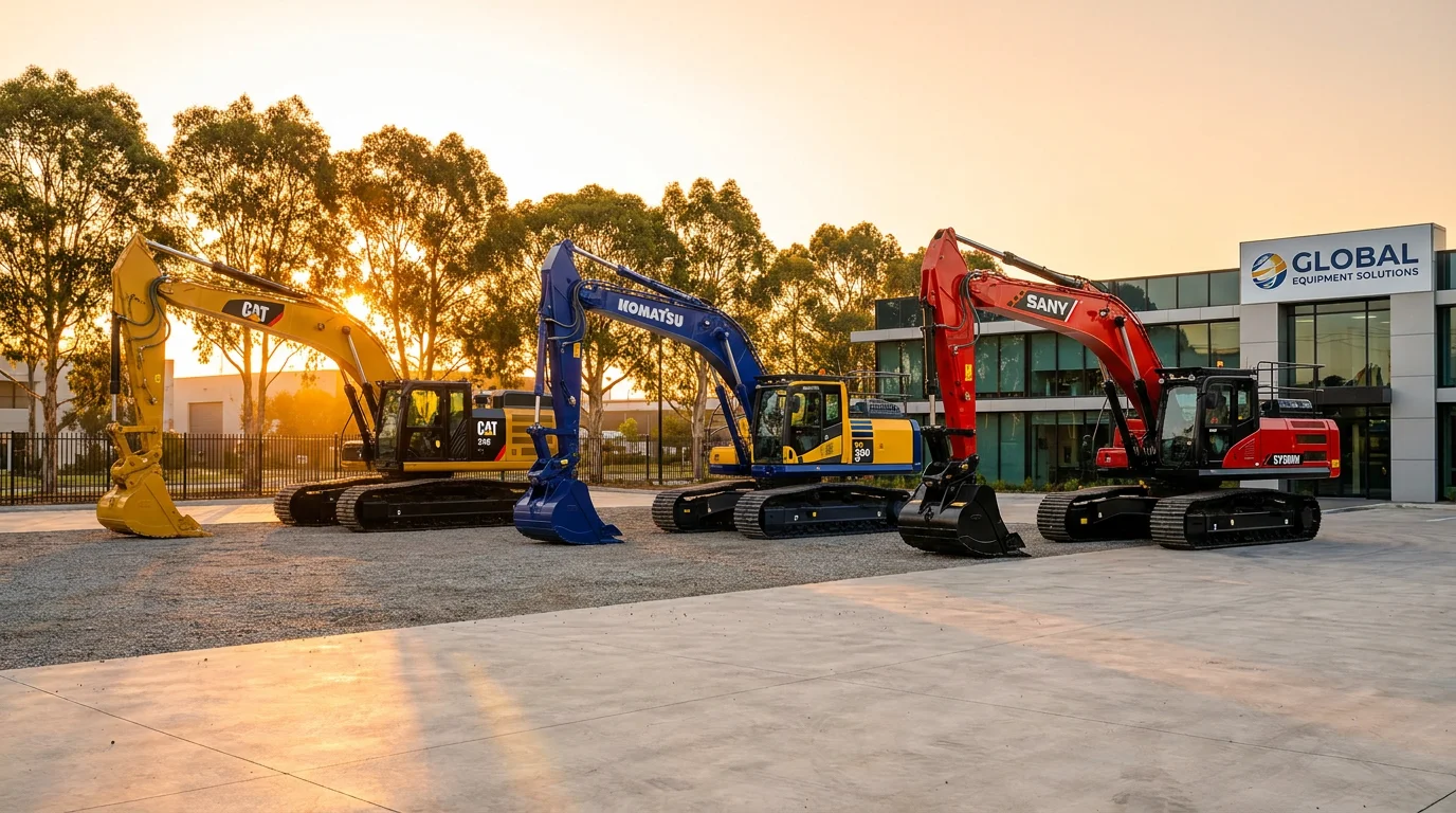 Caterpillar vs Komatsu vs Sany: Which Excavator Brand Suits Your Project?