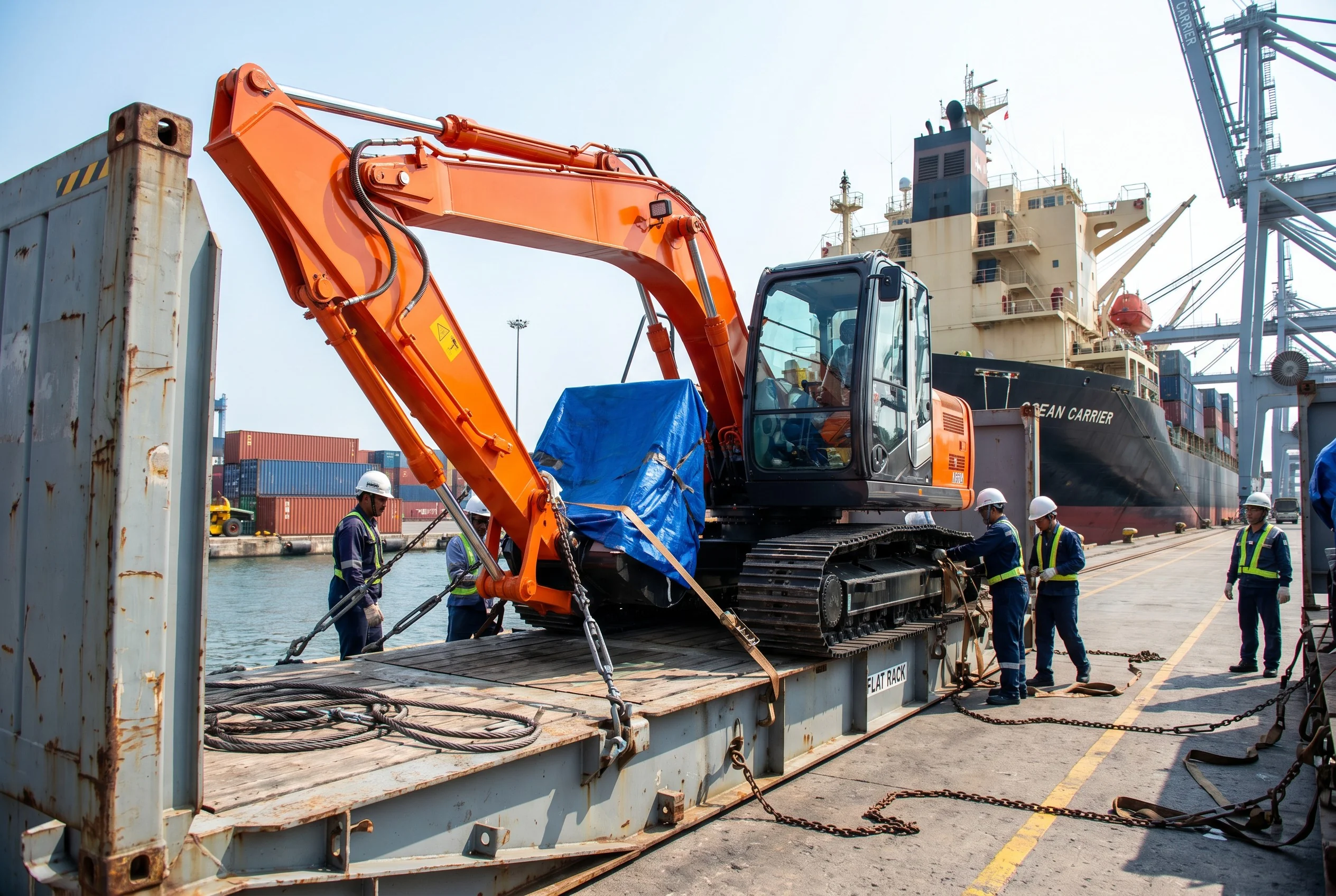 Used Excavator Shipping & Container Guide