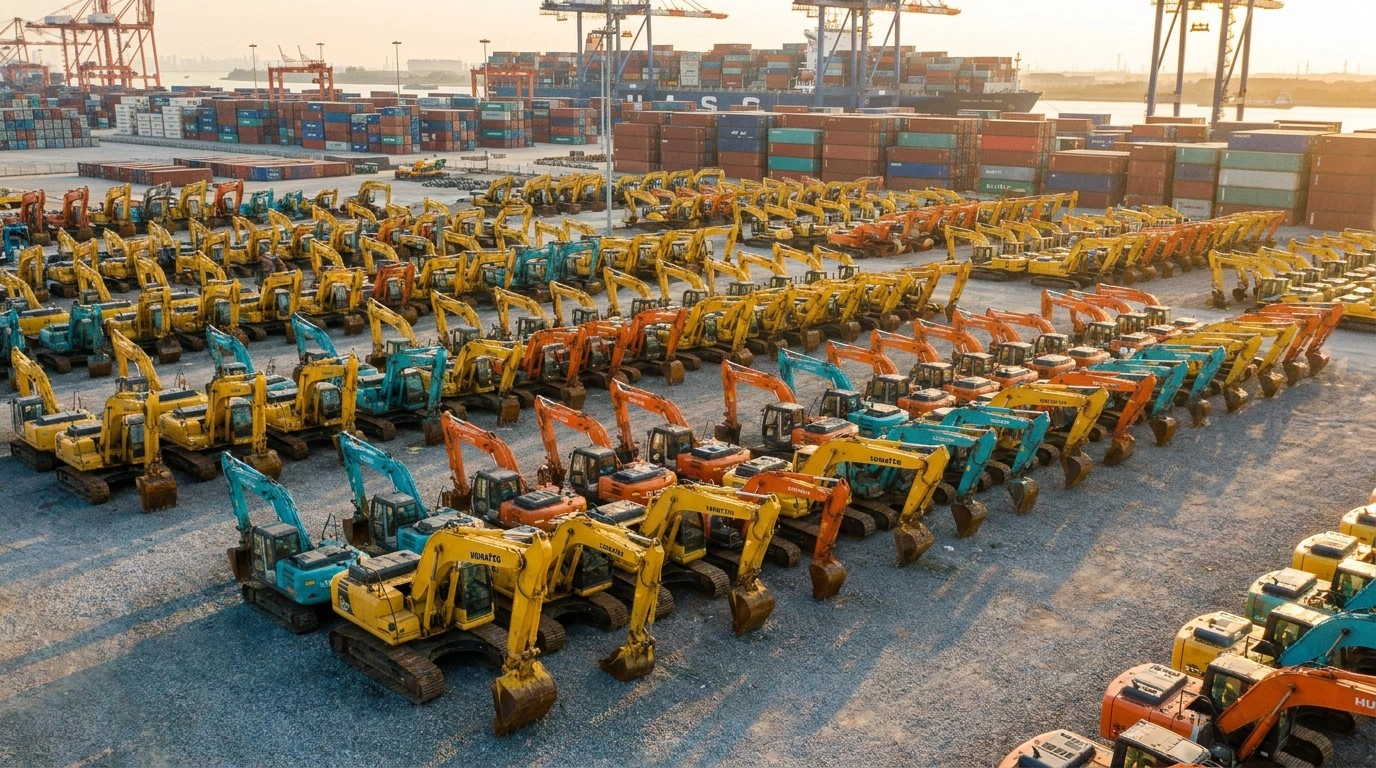 HEAVYEXPO Unveils Expanded Port Storage Yard in Shanghai for Premium Stock